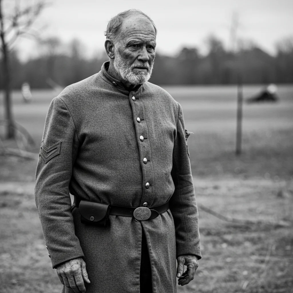 The Attire of the American Civil War: A Detailed Glimpse into 19th-Century Fashion 6 A stoic old confedarate soldier