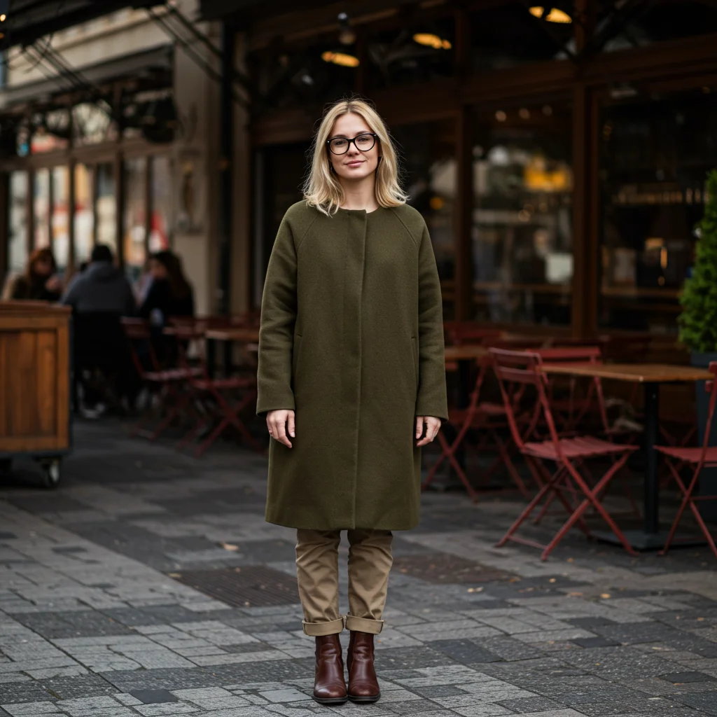 Fall Fashion for Women: Cozy and Chic 11 a woman in khaki coat
