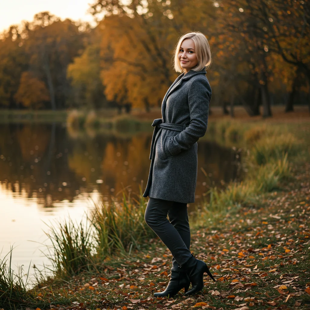 Fall Fashion for Women: Cozy and Chic 8 autumn forest sunset blonde