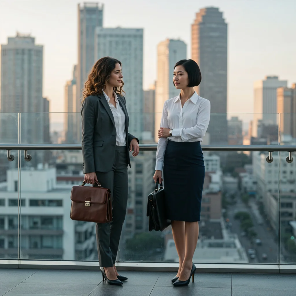 Styling Tips for a Career-Boosting Closet for Women 7 balcony business duo