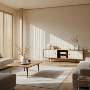 Japandi Style Interior Design: A Fusion of Serenity and Functionality 12 japandi light