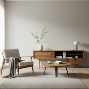 Japandi Style Interior Design: A Fusion of Serenity and Functionality 9 japandi declutter space 2
